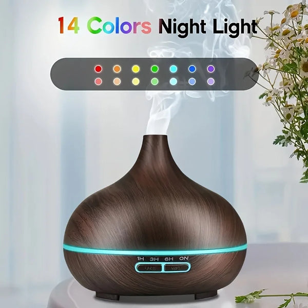 Wood Grain Aroma Diffuser Set