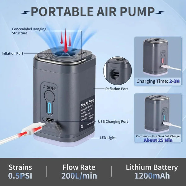 Handy Air Pump for Quick Inflating